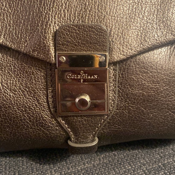 Pewter Leather Cole Haan hobo bag - Picture 3 of 7